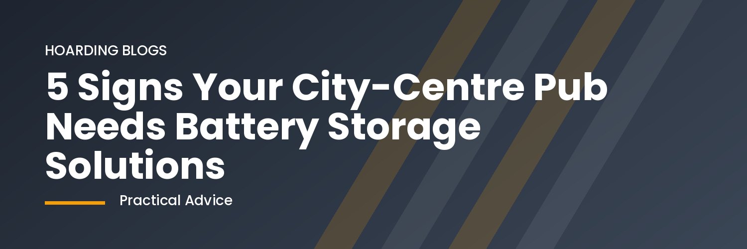 Battery storage units installed in a modern UK pub cellar